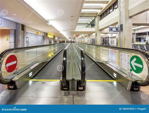 Moving Walkway In The Airport Editorial Photo | CartoonDealer.com #106457823