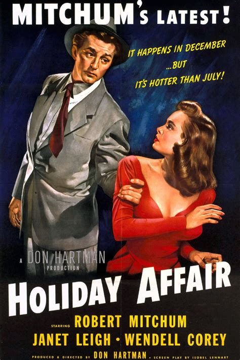 Holiday Affair 1949 DVD-r Robert Mitchum Janet Leigh | Etsy