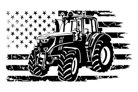 Tractor Flag Design Graphic by teestore · Creative Fabrica