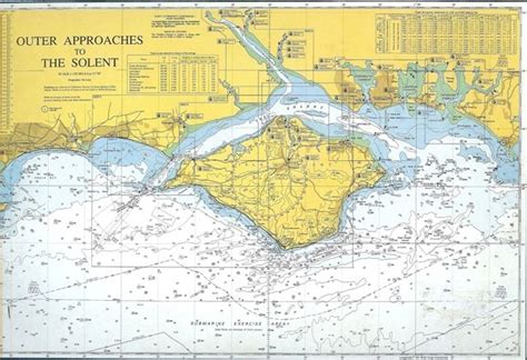 The Solent, one of the greatest sailing and training area. | Vintage world maps, Sailing, Greatful