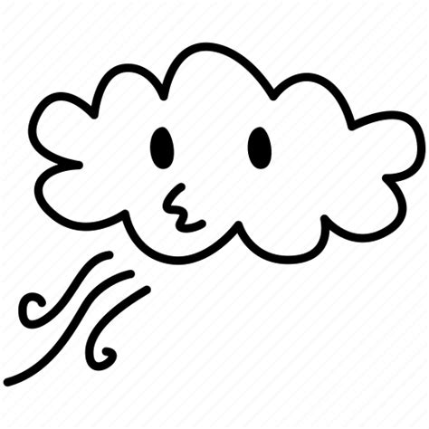 Cloud, emoji, emoticon, wind icon - Download on Iconfinder