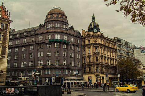 Architecture at Wenceslas Square - Walking over Wenceslas Square is a ...