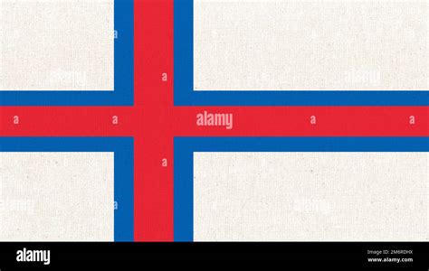 Flag of Faroe Islands. National flag of Faroe Islands. flag of island country Faroe Islands ...