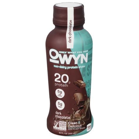 Save on OWYN 20 g Protein Drink Plant-Based Dark Chocolate Order Online Delivery | Stop & Shop