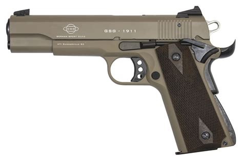 Gsg GSG 1911-22 22LR Tan Rimfire Pistol with Threaded Barrel | Vance Outdoors