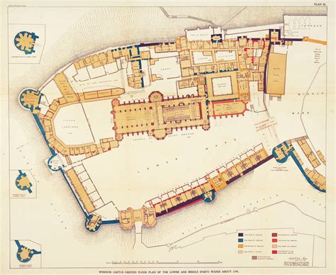 Sir W. H. St John Hope - Windsor Castle Ground Floor Plan at 1stDibs ...