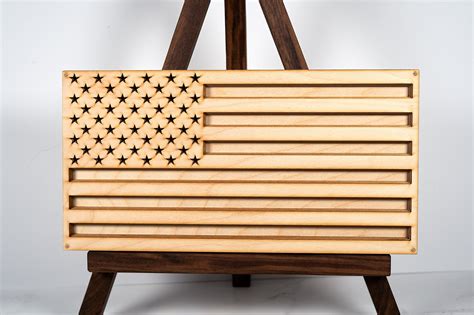 Wooden American Flag Wall Art