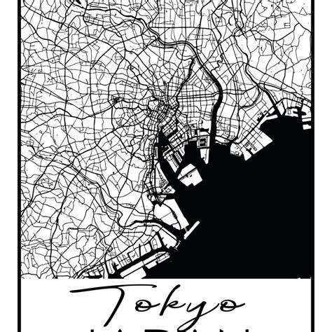 Tokyo Map Wall Art | Prints, Framed Prints And Multi Panel Art