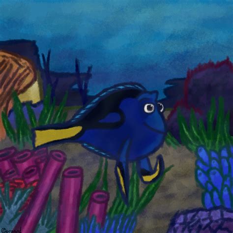 Dory the Regal Blue Tang by Zenovand on DeviantArt