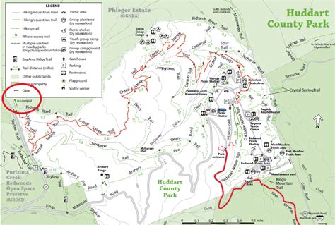 Huddart Park Map | 湾区黄页群中文黄页