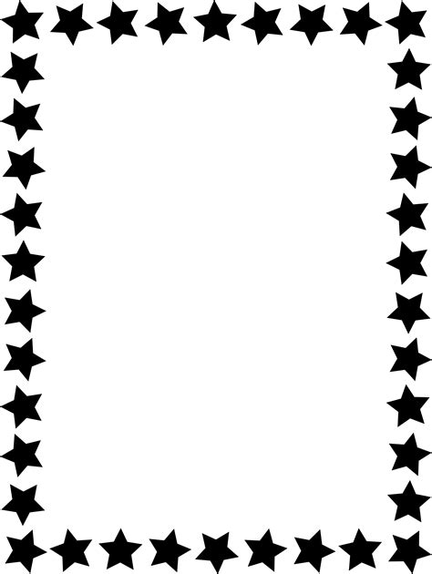 Simple Star Borders And Frames