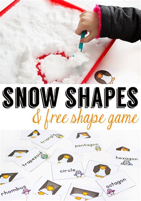 Bring some snow inside for math time and build snow shapes with this ...