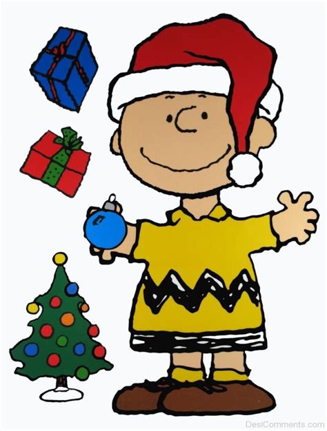 Charlie Brown Wearing Christmas Cap - Desi Comments