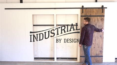 Step-By-Step 13' Double Barn Door Hardware Installation - Industrial By Design - YouTube