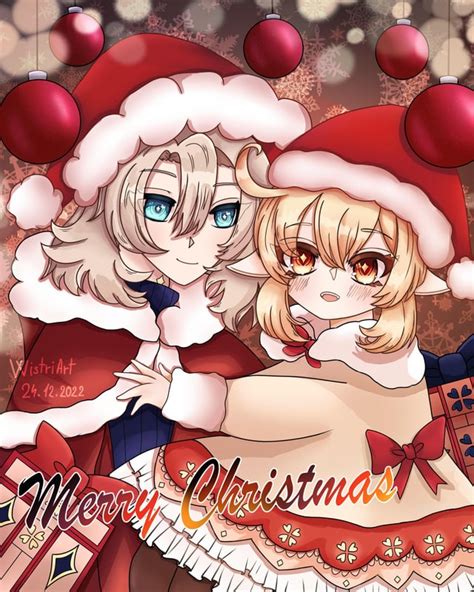 ️🎄Merry Christmas everyone(art by me) ️🎄 : r/Genshin_Impact