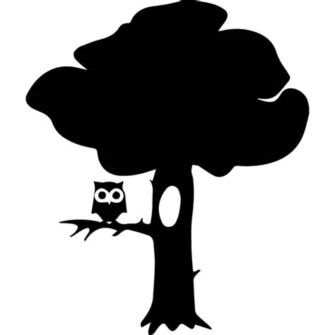 Owl Tree Silhouette at GetDrawings | Free download