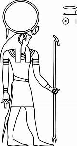 Horus Dios Croix Egipcios Dioses Qne Isis Deity Colorier Egipcio Osiris  sketch template