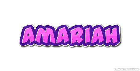 Amariah Logo | Herramienta de diseño de nombres gratis de Flaming Text