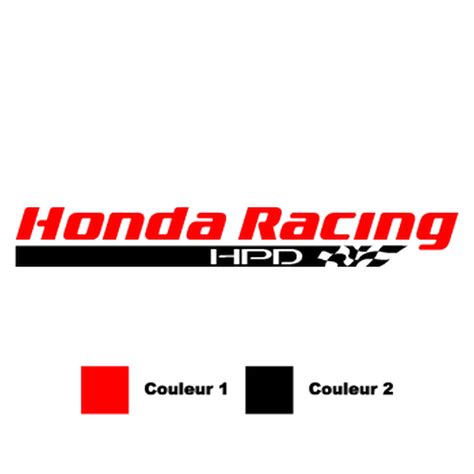 Honda Racing HPD Decal