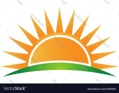 Sunshine logo Royalty Free Vector Image - VectorStock