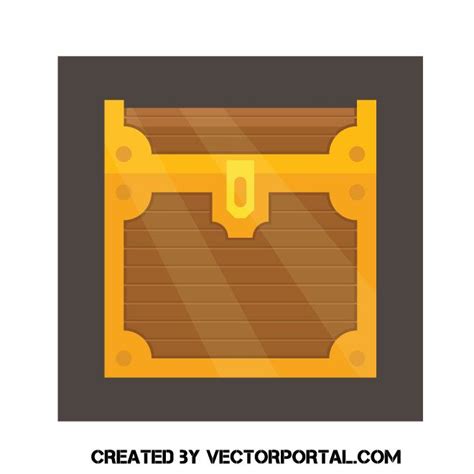 Wooden chest vector clip art | Wooden chest, Clip art, Art