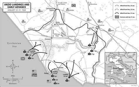 The War in Italy 1943-45 and Environs…: Anzio Landings Plan I