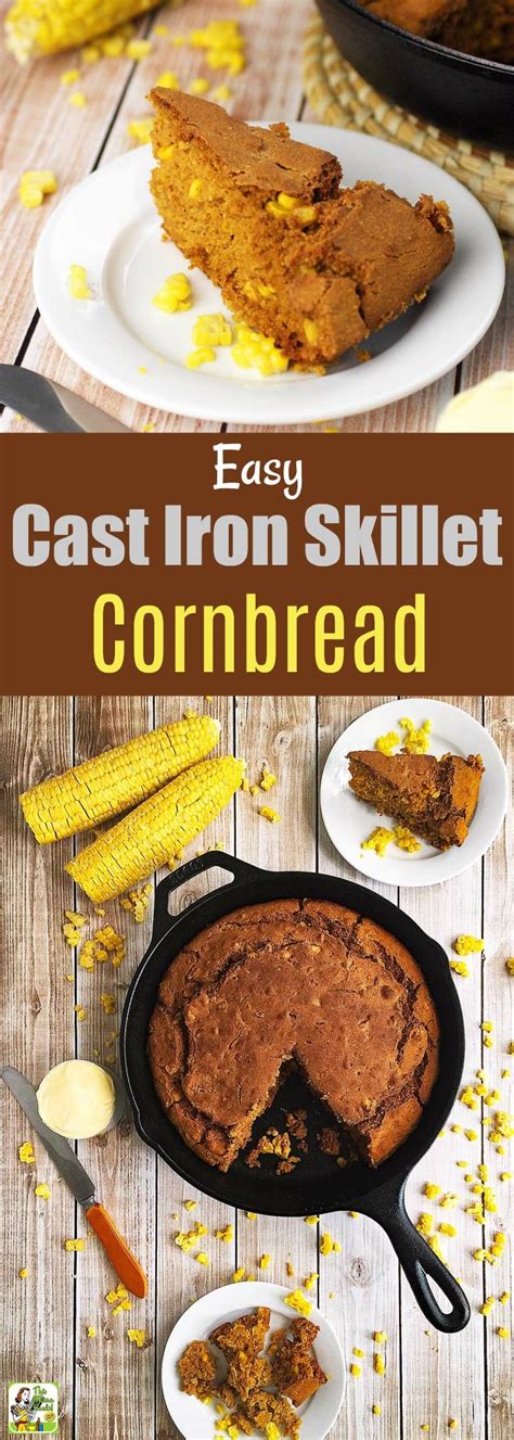 Easy Cast Iron Skillet Cornbread | This Mama Cooks! On a Diet