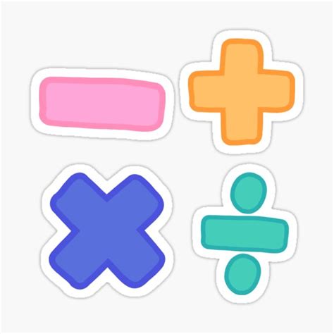 "Maths Symbols Packs" Sticker for Sale by Thestickersify | Redbubble