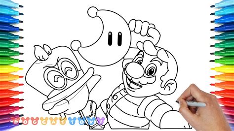 Coll Coloring Pages : Mario Odyssey Broodals Coloring Pages : Mario ...