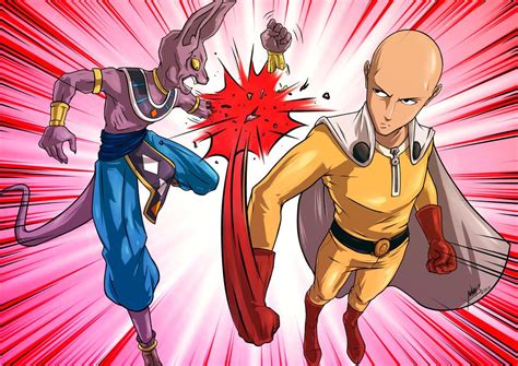 Beerus Vs Saitama by junray | One punch man poster, One punch man, One punch man funny