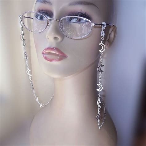 Silver Crescent Moon Witch Wiccan Pagan Goddess Boho Bohemian Glasses ...