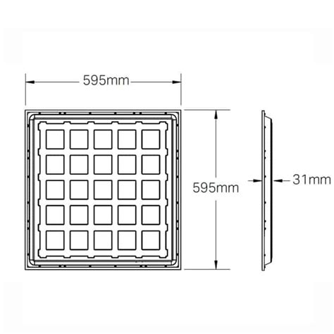 600x600 Backlit Led Panel Light 36W 40W 48W 60W - GRNLED