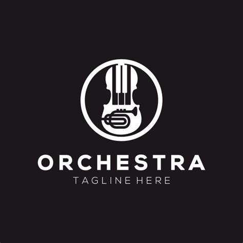 Orchestra music logo and icon design Vector Design, Logo Design ...