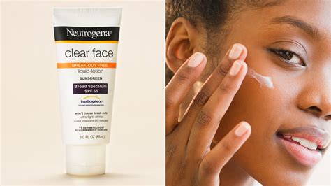 Neutrogena Clear Face Liquid-Lotion Sunscreen SPF 55 Review | Allure