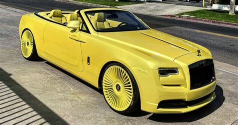 Yellow Rolls Royce Dawn Customized by RDB LA