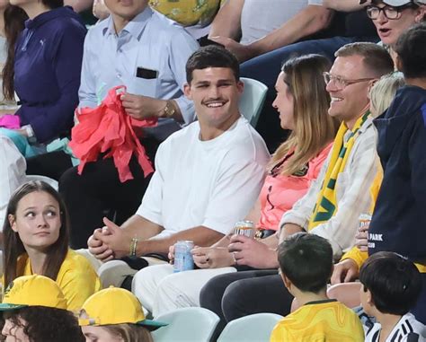 Matildas star Fowler scores goal after spotting boyfriend Penrith ...