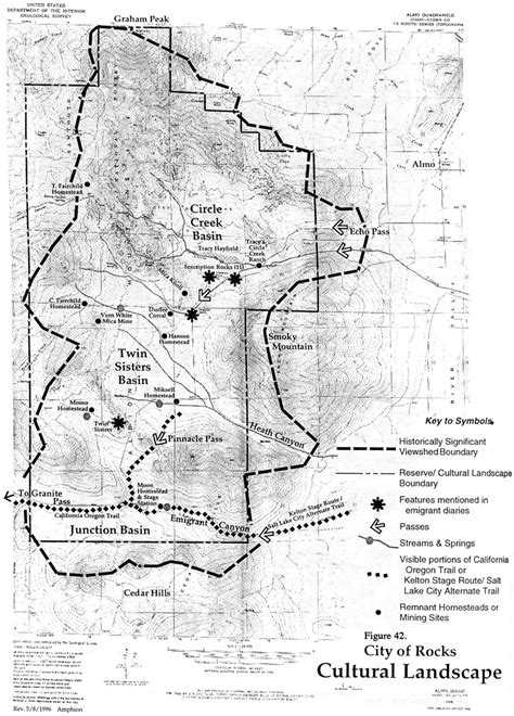 Sites of Cultural Importance City of Rocks Area ID Map - City of Rocks ...