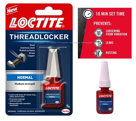 LOCTITE Threadlocker Medium Fast Acting Nut & Bolt Thread Lock Sealant Adhesive 5010305059226 | eBay