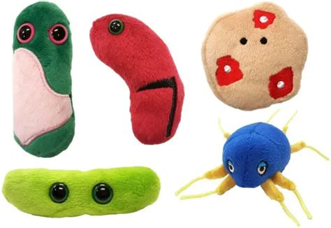 GIANT MICROBES PLUSH Toy Soft Original Gift Box Educational Ancient Plagues Set £16.99 - PicClick UK