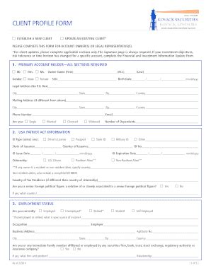 Financial Client Dossier Template 2020-2024 - Fill and Sign Printable Template Online