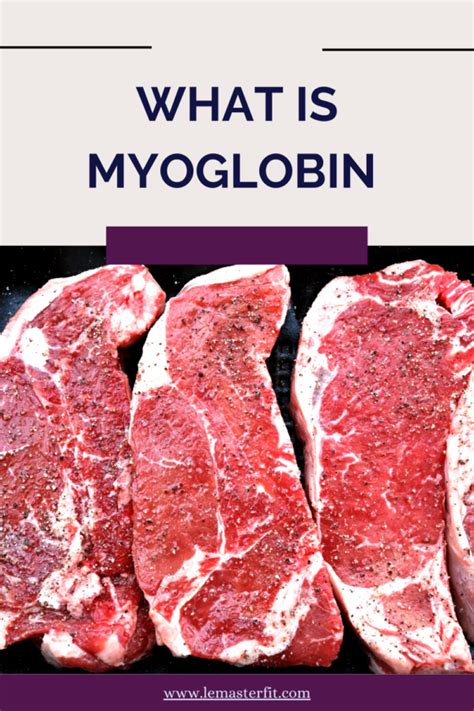 What is myoglobin and why is meat red? - LeMasterFit