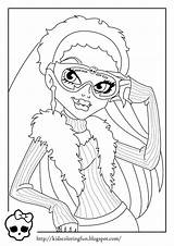 Monster High Coloring Pages Abbey sketch template
