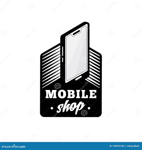 Mobile Shop Logo Design Template. Mobile Phone Vector and Illustration. Stock Vector ...