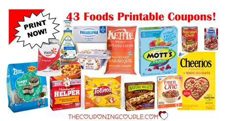 30 Food Printable Coupons ~ Over $25 in Savings!! Print NOW! | Printable coupons, Food, Oats snacks