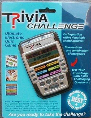 Amazon.com: Handheld Electronic Trivia Quiz Game with 6 Categories by ...