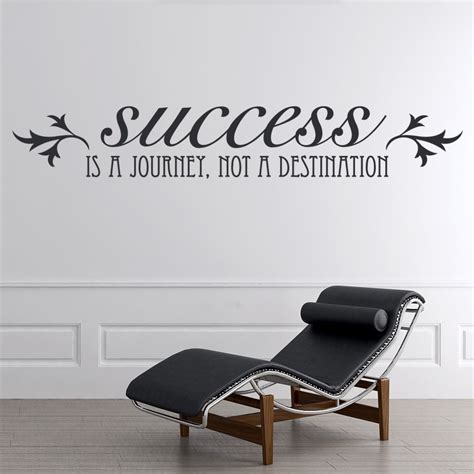 Success Is A Journey Wall Sticker Inspirational Quote Wall Decal Home ...