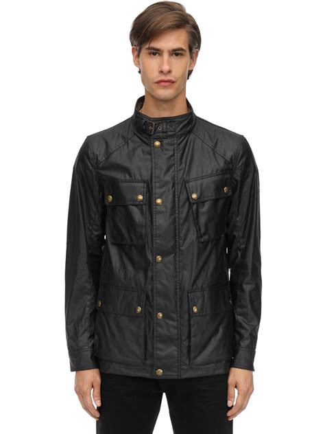 Belstaff Racemaster Waxed Cotton Jacket in Black for Men - Save 20% - Lyst