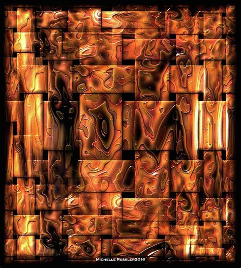 Melting Copper Weave Digital Art by Michelle Ressler