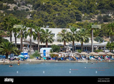 Agia Marina beach. Aegina, Greece Stock Photo - Alamy