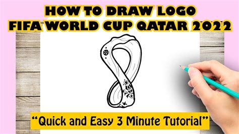 How to draw LOGO FIFA WORLD CUP QATAR 2022 - YouTube